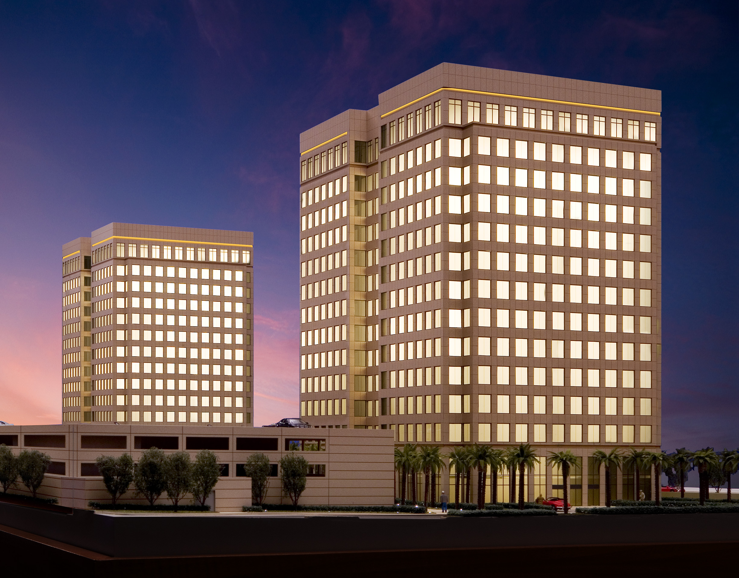 20-40 PACIFICA TWIN TOWER SCALE MODEL